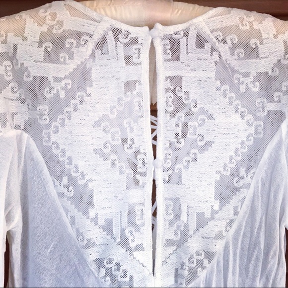 Ecote lace-up babydoll blouse. Brand new. 🌸 Host Pick 🌸 - Picture 6 of 8